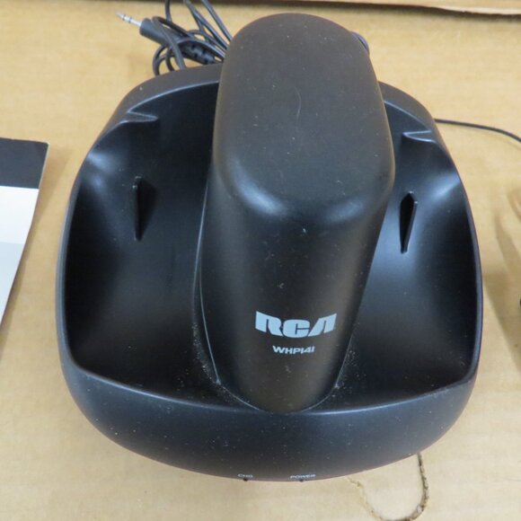 RCA WHP141 Wireless Stereo Headphones 900MHz Power Adapter Manual TESTED WORKS - Picture 8 of 10